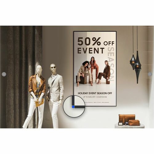 Écran d'affichage UHD Samsung 98" QM98C - Écran LCD 98" - Alignement vertical (VA)