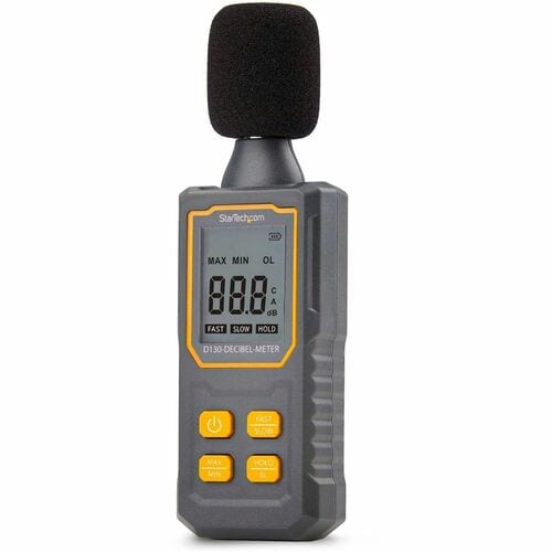 Medidor de sonido digital portátil StarTech.com con pantalla LCD grande y lectura de nivel de ruido/decibeles