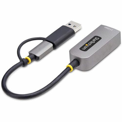 StarTech.com 2.5GbE USB-C to Ethernet Adapter with USB-A Converter