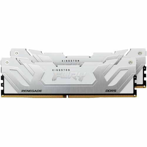 Kit de 2 mémoires DDR5 CL40 48 Go 8 400 MT/S CUDIMM Fury Renegade Blanc XMP