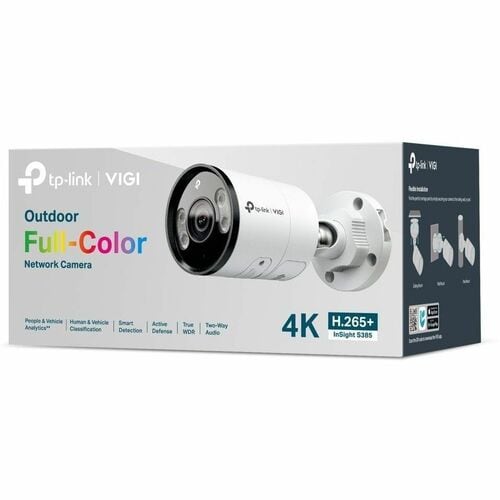 Caméra réseau extérieure 4K TP-Link InSight S385 8 mégapixels - Couleur - Bullet - 98