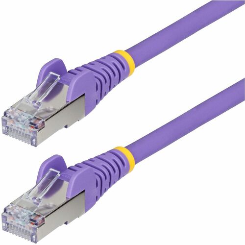 StarTech.com 10ft Purple CAT6a Ethernet Cable, Snagless RJ45, 10G, 100W PoE, S/F