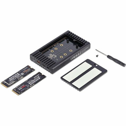 GABINETE/CLONADOR NVME DE DOBLE BAHÍA GABINETE/DUPLICADOR SSD USB-C