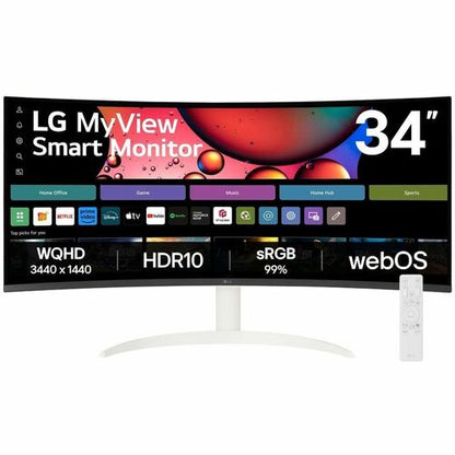 LG MYVIEW SMARTMONITOR 32IN 32SR65QC-W (3440 X 1440) WITH VA