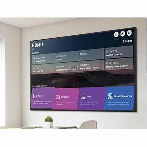 Écran d'affichage UHD LG 86UH7N-M - Écran LCD 86" - Commutateur Super Dimensionnel (ADS) avancé - 24 h/24 et 7 j/7