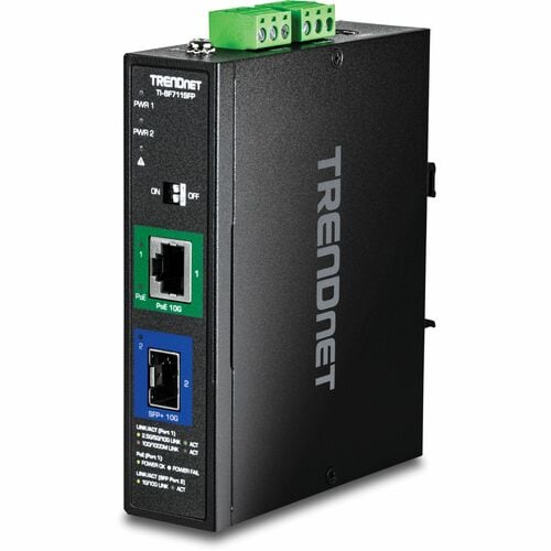Convertidor de medios SFP+ 10G industrial TRENDnet - Red (RJ