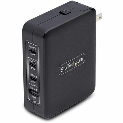 StarTech.com 140W USB-C Wall Charger, 3x USB