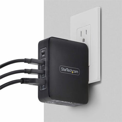StarTech.com 140W USB-C Wall Charger, 3x USB