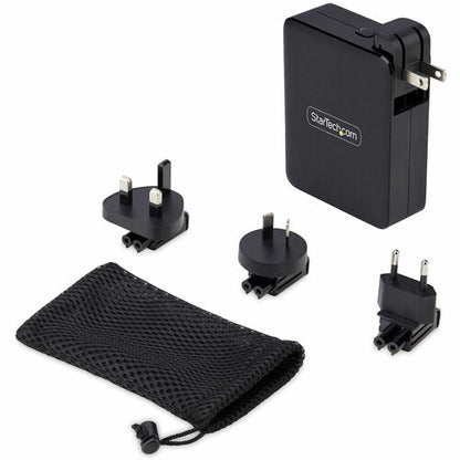 StarTech.com 140W USB-C Wall Charger, 3x USB