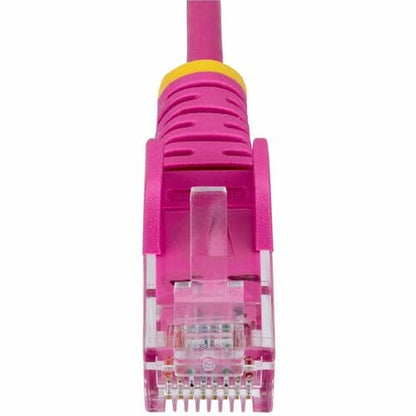 Cable Ethernet CAT6 delgado rosa de 2,13 m de StarTech.com