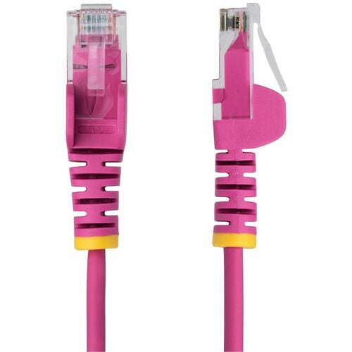 Cable Ethernet CAT6 delgado rosa de 2,13 m de StarTech.com