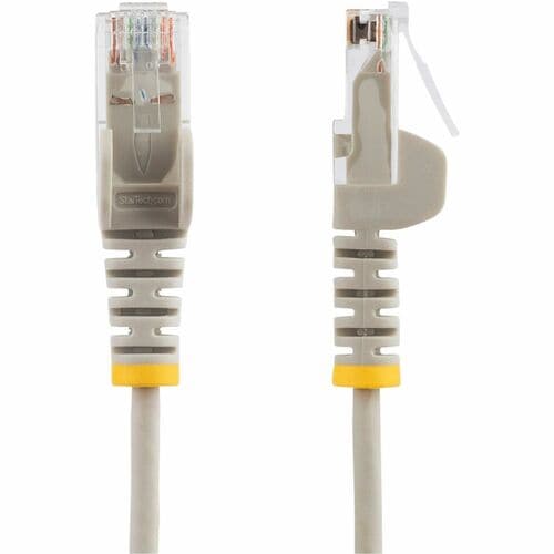Cable Ethernet CAT6 delgado gris de 2,13 m de StarTech.com