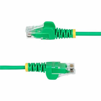 Cable Ethernet CAT6 delgado verde StarTech.com de 2,13 m, RJ45 delgado sin enganches, UTP, LSZH, 28 AWG sin revestimiento