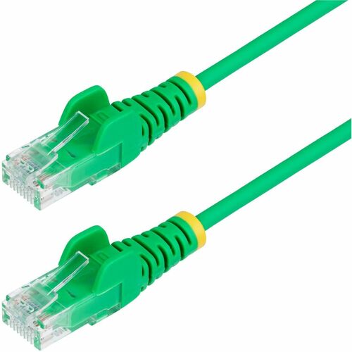 Cable Ethernet CAT6 delgado verde StarTech.com de 2,13 m, RJ45 delgado sin enganches, UTP, LSZH, 28 AWG sin revestimiento