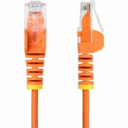 Cable Ethernet CAT6 delgado naranja de 2,13 m de StarTech.com