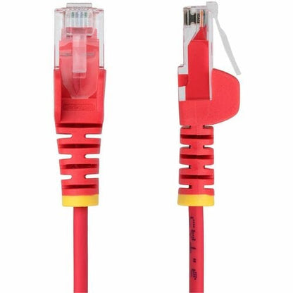 Cable Ethernet CAT6 delgado rojo de 1,2 m de StarTech.com