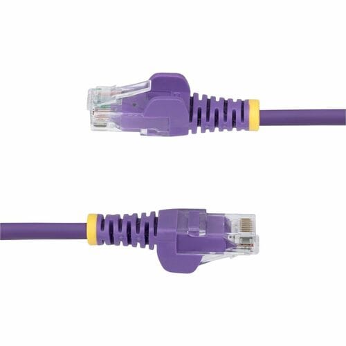 Cable Ethernet CAT6 delgado morado de 1,2 m de StarTech.com, RJ45 delgado sin enganches, UTP, LSZH,