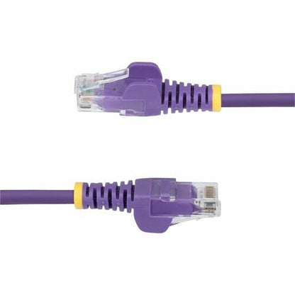 Cable Ethernet CAT6 delgado morado de 1,2 m de StarTech.com, RJ45 delgado sin enganches, UTP, LSZH,