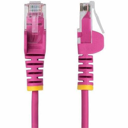Cable Ethernet CAT6 delgado rosa de 90 cm de StarTech.com