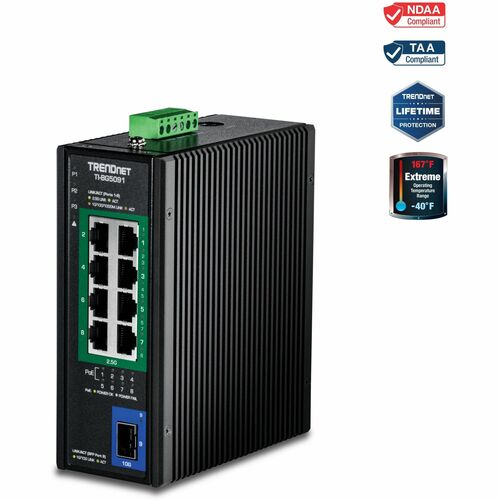 9PORT INDUSTRIAL 2.5G DIN-RAIL POE++ SWITCH WITH 10G SFP+ PORT