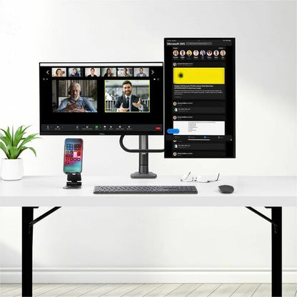 Bras de bureau pour deux écrans StarTech.com avec support croisé