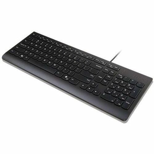 Lenovo Essential Wired Keyboard Black US English - Cable Connectivity