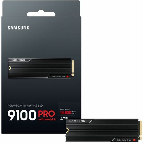 SAMSUNG 9100 PRO CON DISIPADOR DE CALOR DE 4 TB PCIE GEN5. X4 NVME 2.0 MULTI 10