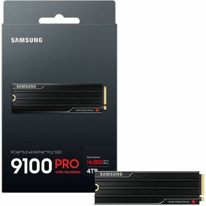 SAMSUNG 9100 PRO CON DISIPADOR DE CALOR DE 4 TB PCIE GEN5. X4 NVME 2.0 MULTI 10