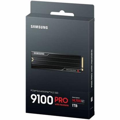SAMSUNG 9100 PRO AVEC DISSIPATEUR THERMIQUE 1 To PCIE GEN5. X4 NVME 2.0 MULTI 10