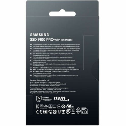 SAMSUNG 9100 PRO AVEC DISSIPATEUR THERMIQUE 1 To PCIE GEN5. X4 NVME 2.0 MULTI 10