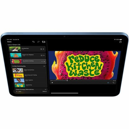 Tableta Apple iPad (11.ª generación) A3354 - 11" - 6 GB - 128 GB de almacenamiento - Azul