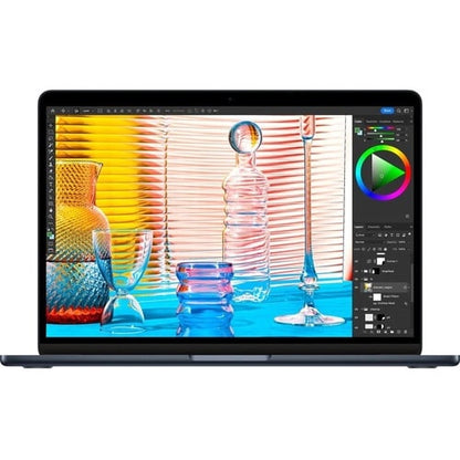 Apple 2025 MacBook Air MW123LL/A 13.6\" Notebook - Apple M4 - 16 GB - 256 G Midnight