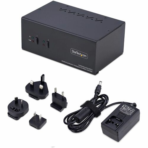 CONMUTADOR KVM DE 2 PUERTOS PARA DOS MONITORES DISPLAYPORT + HDMI 4K 60HZ