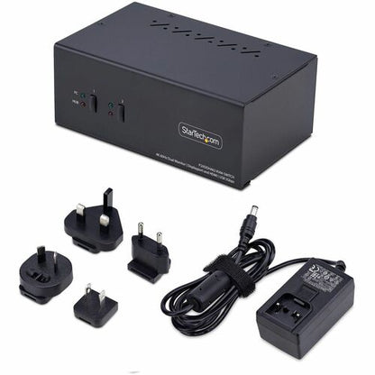 CONMUTADOR KVM DE 2 PUERTOS PARA DOS MONITORES DISPLAYPORT + HDMI 4K 60HZ