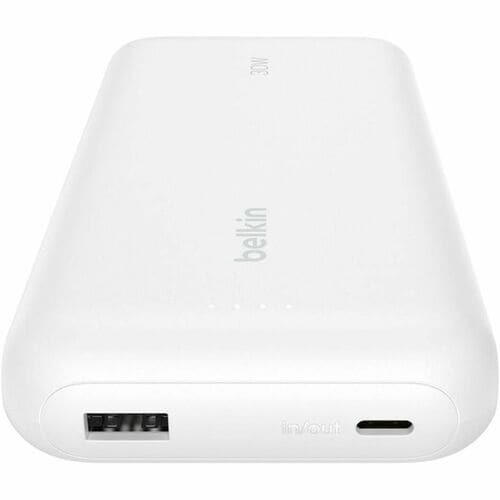 Belkin BoostCharge Power Bank 20K With Integrated Cable - For Smartpho