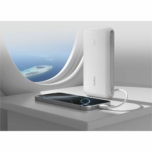 Belkin BoostCharge Power Bank 20K With Integrated Cable - For Smartpho