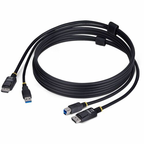 Cable KVM DisplayPort y USB de 5 Gbps de StarTech.com de 1,8 m (6 pies), hasta 4K 60 Hz, DP y USB Com
