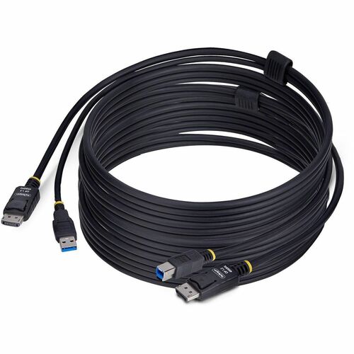 Cable KVM DisplayPort y USB de 5 Gbps de StarTech.com de 3 m (10 pies), hasta 4K 60 Hz, conector combinado DP y USB