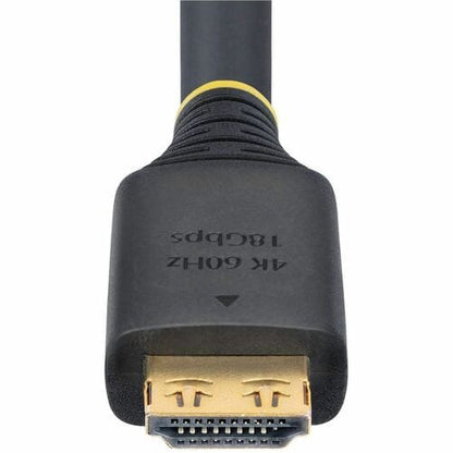 Cable HDMI activo de alta velocidad StarTech.com de 6 m (20 pies) con conectores de agarre, 4K 60 Hz/1440