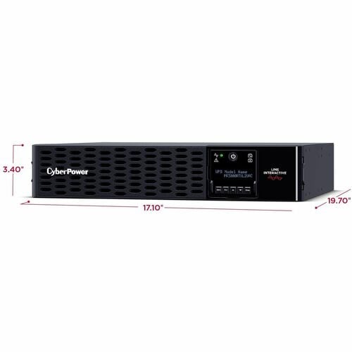 CyberPower New Smart App Sinewave PR3000RTXL2UCN 3000VA Rack/Tower UPS