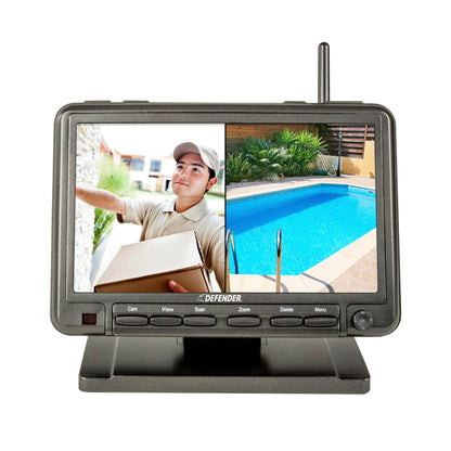 Defender PhoenixM2, système de sécurité sans Wi-Fi, avec alimentation secteur et 2 caméras, écran LCD 7 pouces (Phoenixm22c)