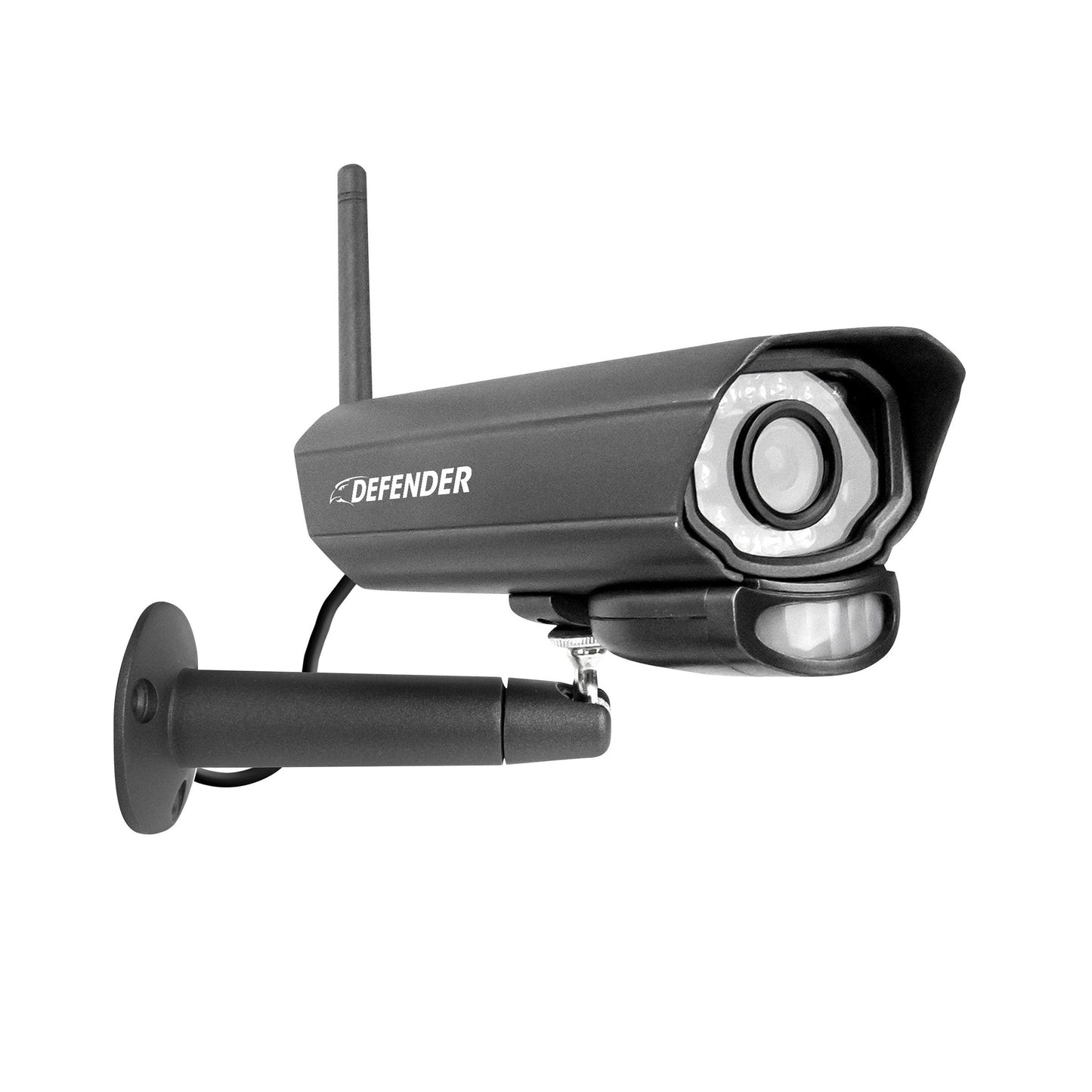 Sistema de seguridad enchufable Defender PhoenixM2 sin Wi-Fi con 4 cámaras y monitor LCD de 7 pulgadas (PHOENXIM24C)