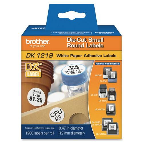 ROUND LABELS 1200 12MM DIAMETER MULTI 3