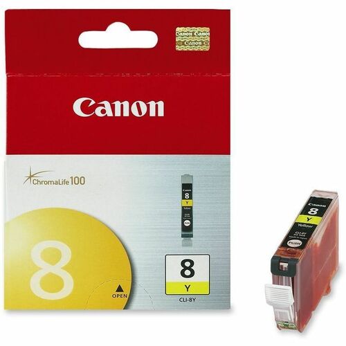 Canon CLI-8Y Original Ink Cartridge - Inkjet - Yellow - 1 Ea