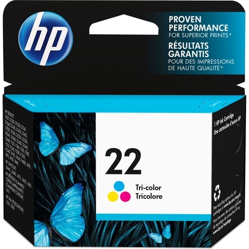 Cartucho de tinta original HP 22 - Paquete individual - Inyección de tinta - Estándar