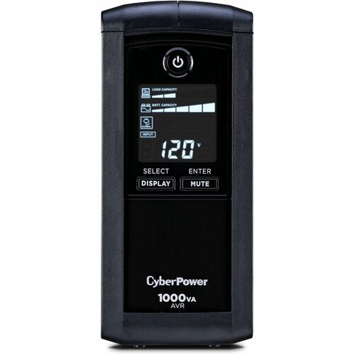 Sistemas UPS Cyber ​​Power CyberPower CP1000AVRLCD LCD inteligente - Tapa