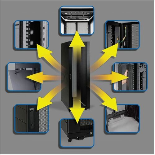 Tripp Lite SR42UB Rack Enclosure Server Cabinet - 42U - 19" - 19" 42U
