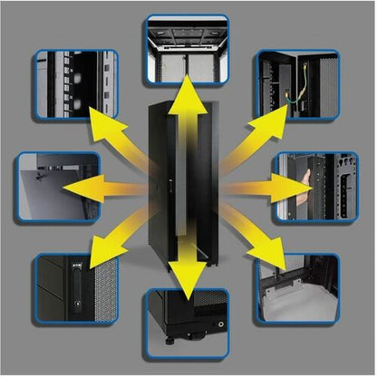 Tripp Lite SR42UB Rack Enclosure Server Cabinet - 42U - 19" - 19" 42U
