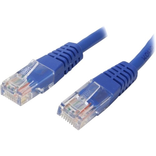 Cable de conexión UTP Cat5e moldeado azul de 30 cm de StarTech.com - Categoría 5e - 30 cm - 1 x R