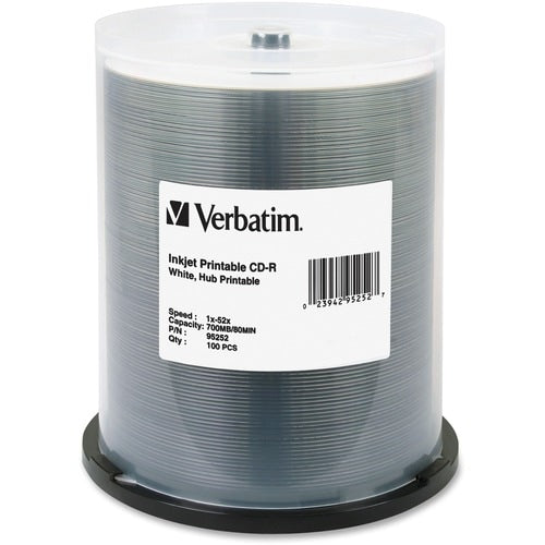 Verbatim 95252 CD Recordable Media - CD-R - 52x - 700 MB - 1